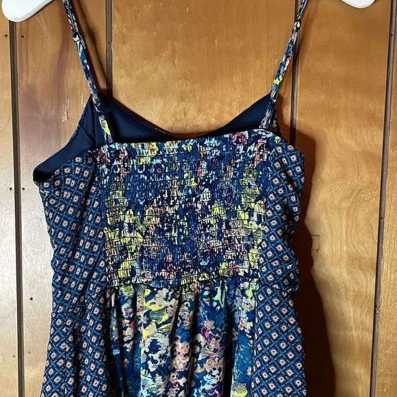 •XHILARATION• blue multi patterned flower dress in size small - Picture 6 of 8